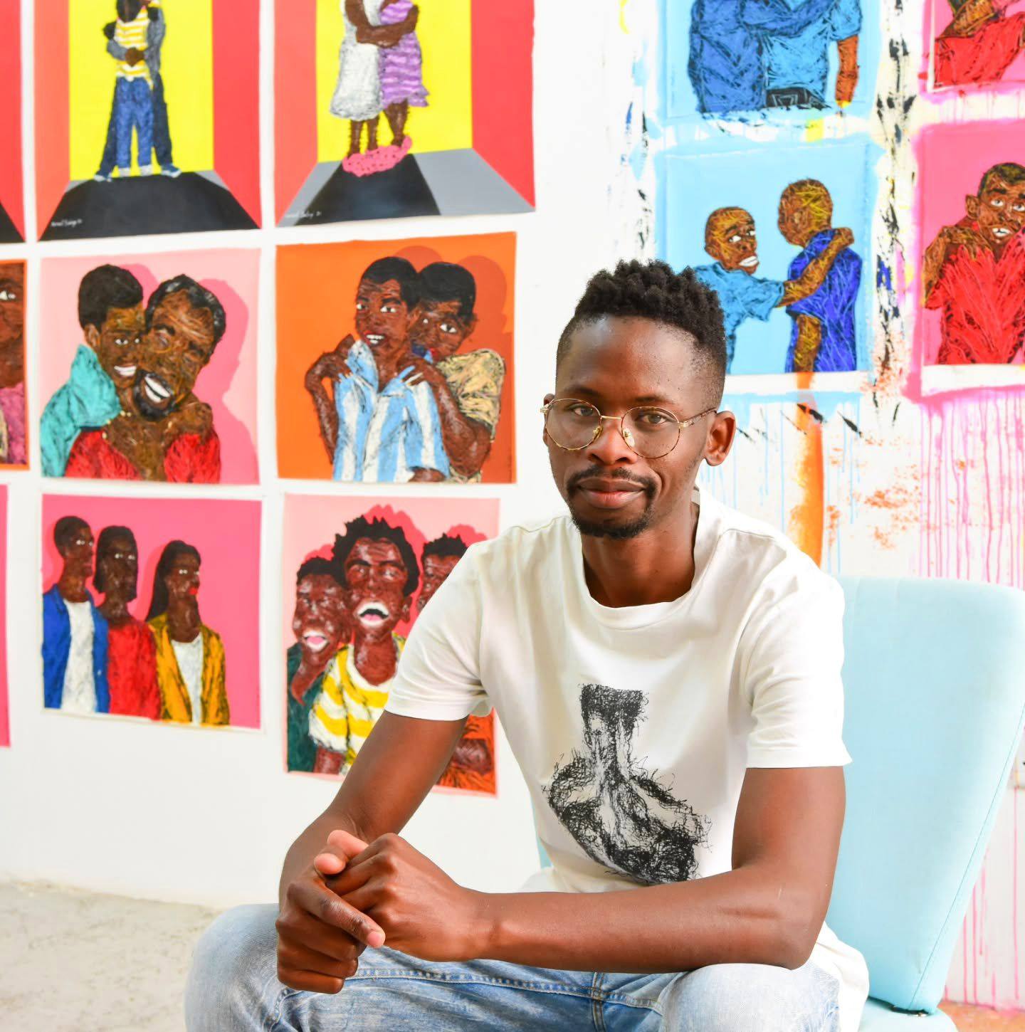 Profile and display picture of up and coming African artist Leonard Baloyi