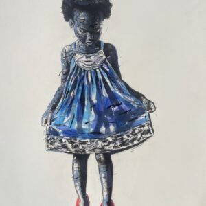 Little African Girl in Heels artwork painting